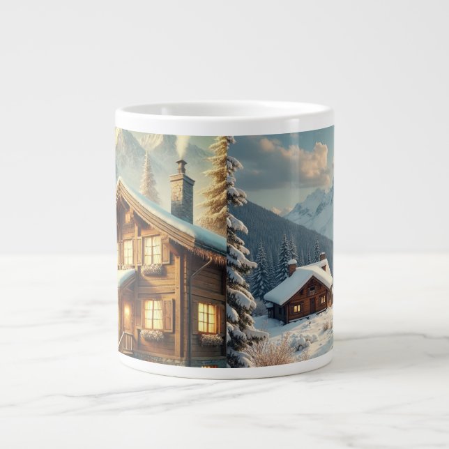 Alpine Charm Large Coffee Mug (Front)