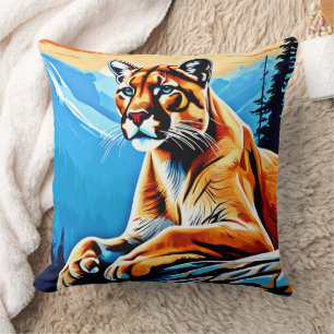 Alpine Cougar View Design Cushion