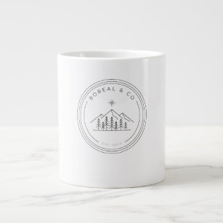 Alpine Edition Badge Mountains Pines Compass Large Coffee Mug