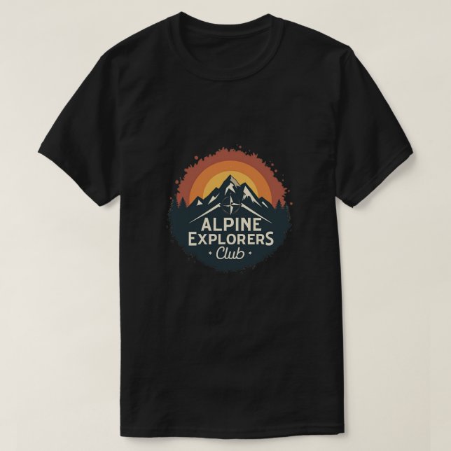  Alpine Explorers Club T-Shirt (Design Front)