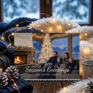 Alpine Fair Isle Family Christmas Photo Card