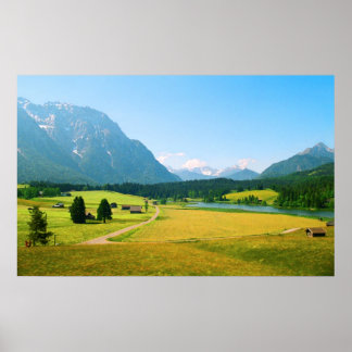 Alpine Farmland Print