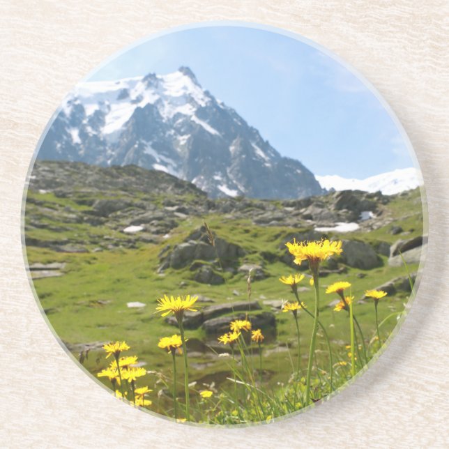 Alpine flowers - Beautiful! Coaster (Front)