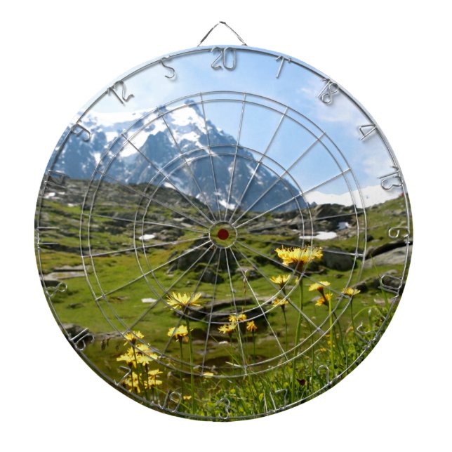 Alpine flowers - Beautiful! Dartboard (Front)