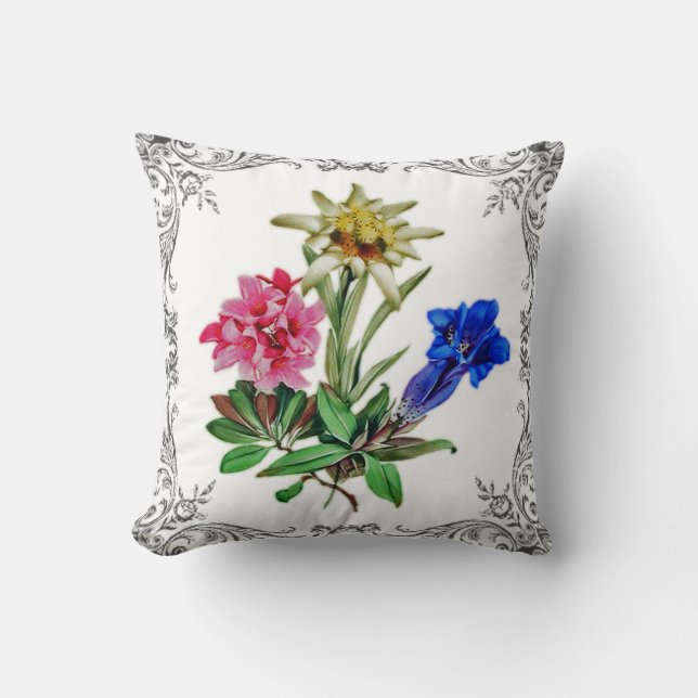 Alpine Flowers Cushion (Front)