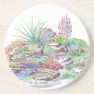 Alpine Garden Landscaping Coaster