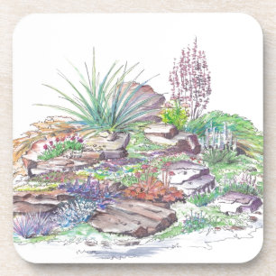Alpine Garden Landscaping Coaster