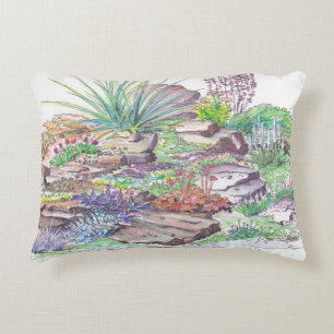 Alpine Garden Landscaping Decorative Cushion
