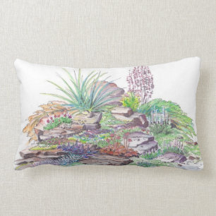 Alpine Garden Landscaping Lumbar Cushion