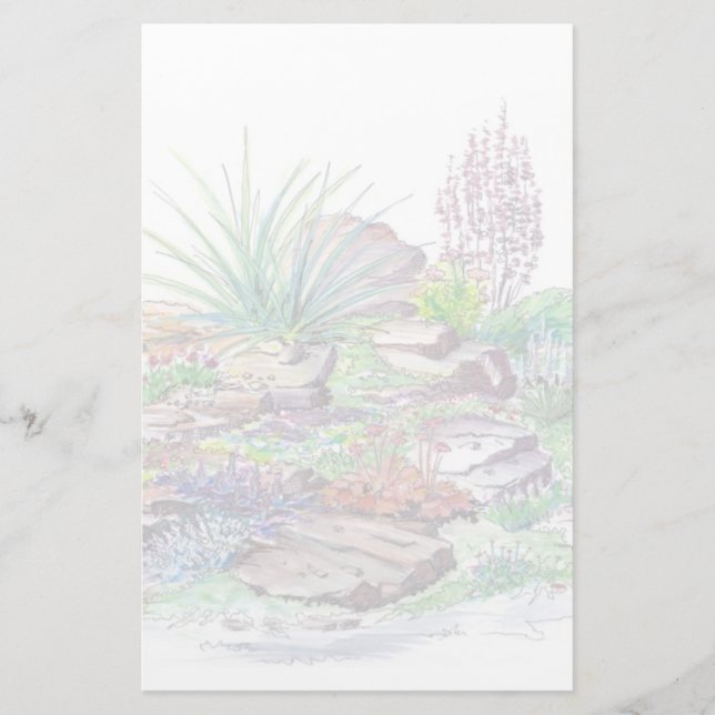 Alpine Garden Landscaping Stationery (Front)