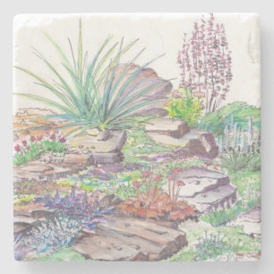 Alpine Garden Landscaping Stone Coaster