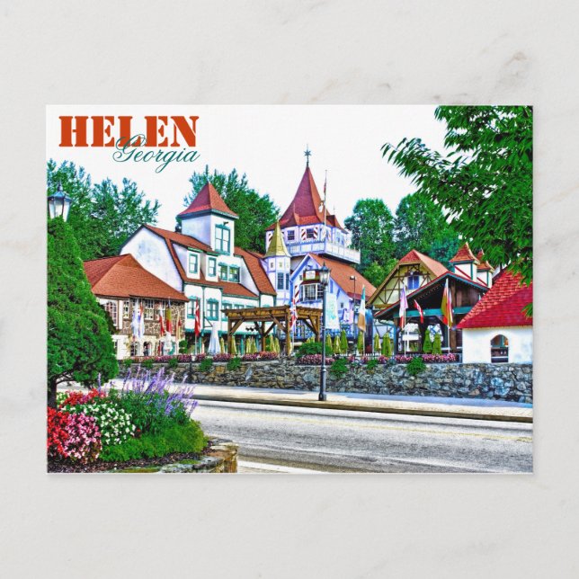 Alpine Helen, Georgia, USA. Postcard (Front)