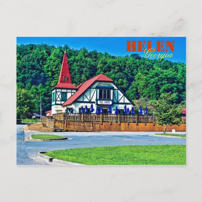 Alpine Helen, Georgia, USA. Postcard (Front)