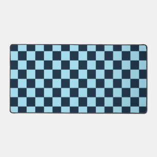 Alpine ice chequerboard pattern desk mat