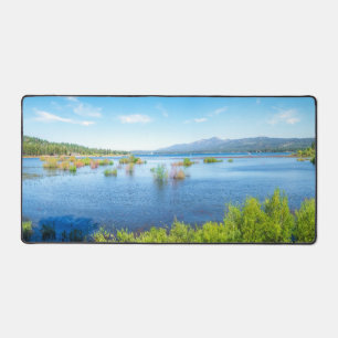Alpine Lake Desk Mat Scenic Mountain Lake Views