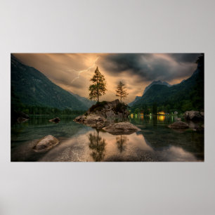 alpine lake poster