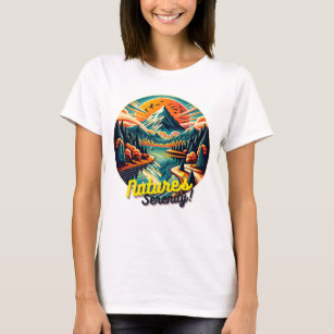 Alpine Lake Tranquillity Scene T-Shirt