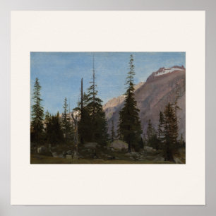 Alpine Landscape at Handegg, Switzerland Square Poster