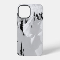 Alpine Landscape: Snowy Fir Trees Mountains