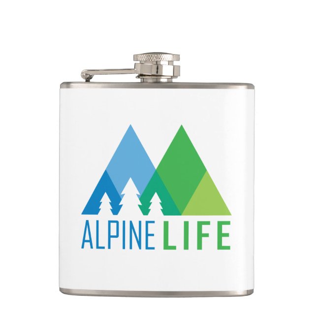 Alpine Life Hip Flask (Front)