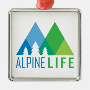 Alpine Life Metal Ornament