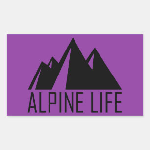Alpine Life Rectangular Sticker