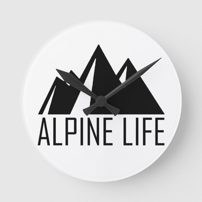 Alpine Life Round Clock (Front)