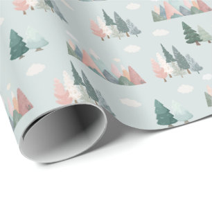 Alpine Lullaby on Pale Green Wrapping Paper
