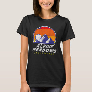 Alpine Meadows, California - USA Ski Resort BACK P T-Shirt