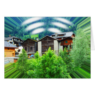 Alpine moment art card