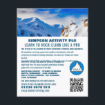 Alpine Mountaineering, Hiking and Climbing Advert  Flyer<br><div class="desc">Alpine Mountaineering,  Hiking and Climbing Advertising Flyers By The Business Card Store.</div>
