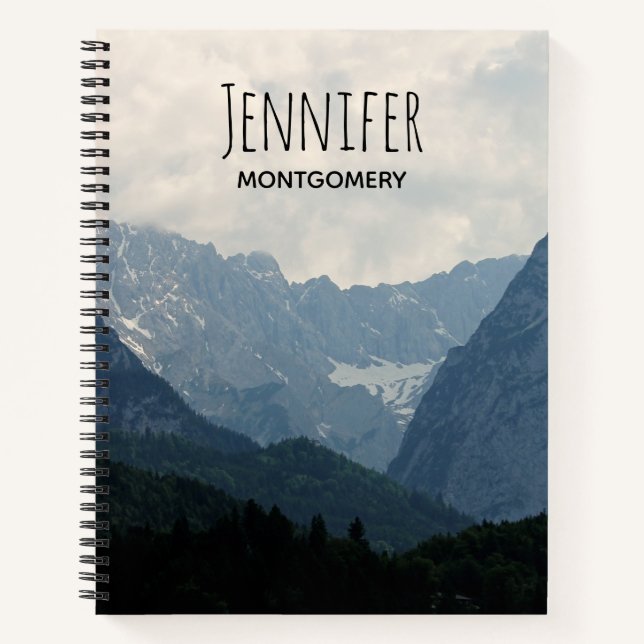 Alpine Mountains Country Nature Photo Notebook (Front)