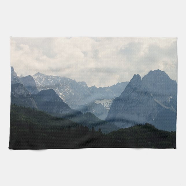 Alpine Mountains Country Nature Photo  Tea Towel (Horizontal)