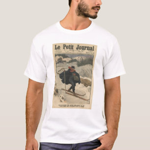Alpine postmen using ski T-Shirt
