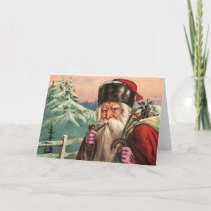 Alpine Santa Greeting Card