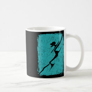 Alpine Ski Distressed Slope Downhill Skiing Skier Coffee Mug