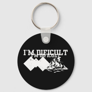 Alpine Ski Slope Downhill Skiing Skier Sport Im Di Key Ring