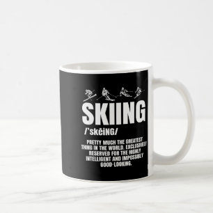 Alpine ski slope downhill skiing skier sports coffee mug