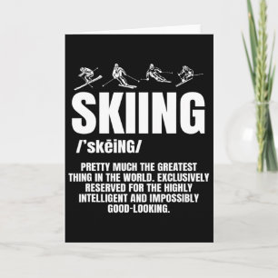 Alpine Ski Slope Downhill Skiing Skier Sports Grea Card