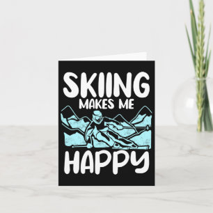 Alpine Ski Slope Downhill Skiing Skier Sports Make Card