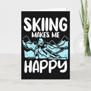 Alpine Ski Slope Downhill Skiing Skier Sports Make Card
