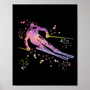 Alpine Skier Winter Sports Nordic Skiing _17 Poster