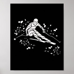 Alpine Skier Winter Sports Nordic Skiing _20  Poster