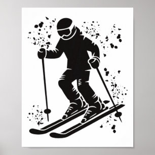 Alpine Skier Winter Sports Nordic Skiing _2 Poster