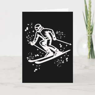 Alpine Skier Winter Sports Nordic Skiing _3 Card