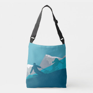 Alpine Skiers Freestyle Skiing Crossbody Bag