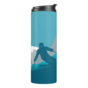 Alpine Skiers Freestyle Skiing Thermal Tumbler