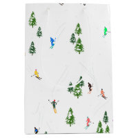 Alpine Skiers Skiing Ski Winter Trees