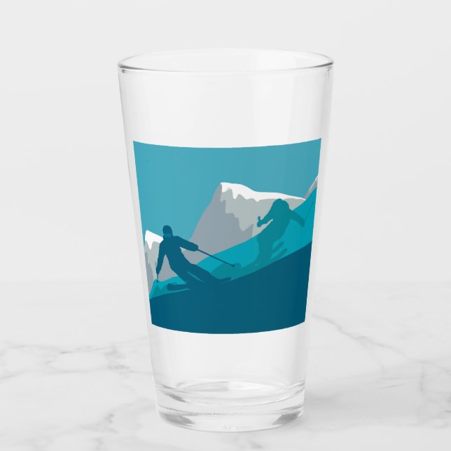 Alpine Skiing   Glass (Front)