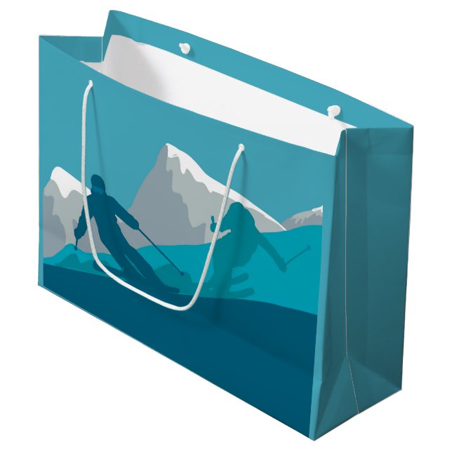 Alpine Skiing   Large Gift Bag (Front Angled)